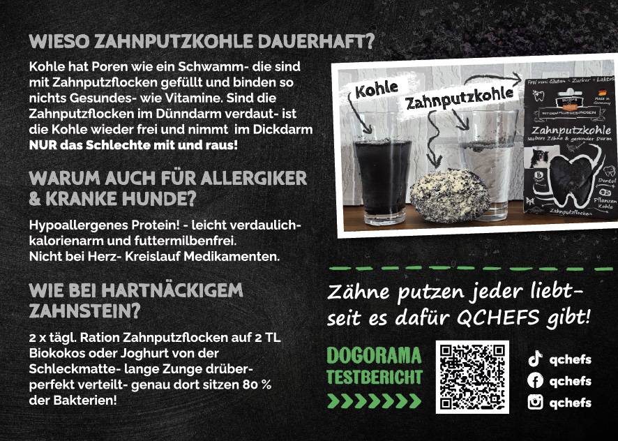 Dogorama-Flyer Zahnputzkohle (ca. 50 Stück/VE)
