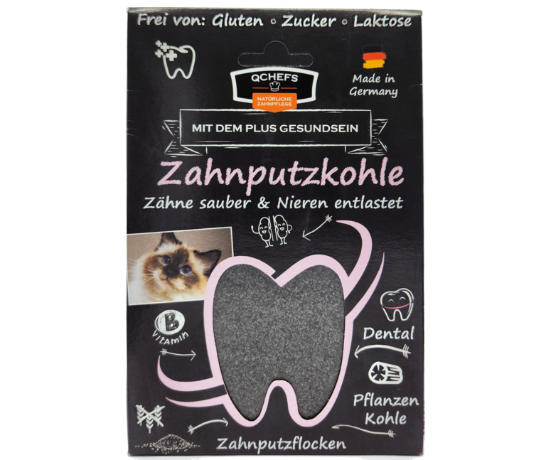 [QC2ZPK110DE] Zahnputzkohle Katze (10 Stück/VE)